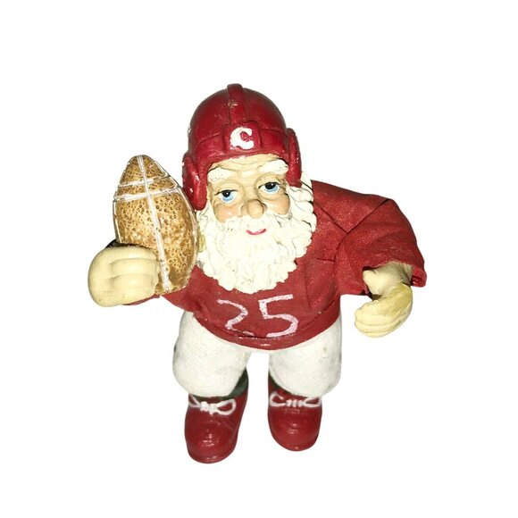 FOOTBALL Player SANTA CLAUS (#25!) Christmas Tree Ornament - Holidays - Picture 5 of 8